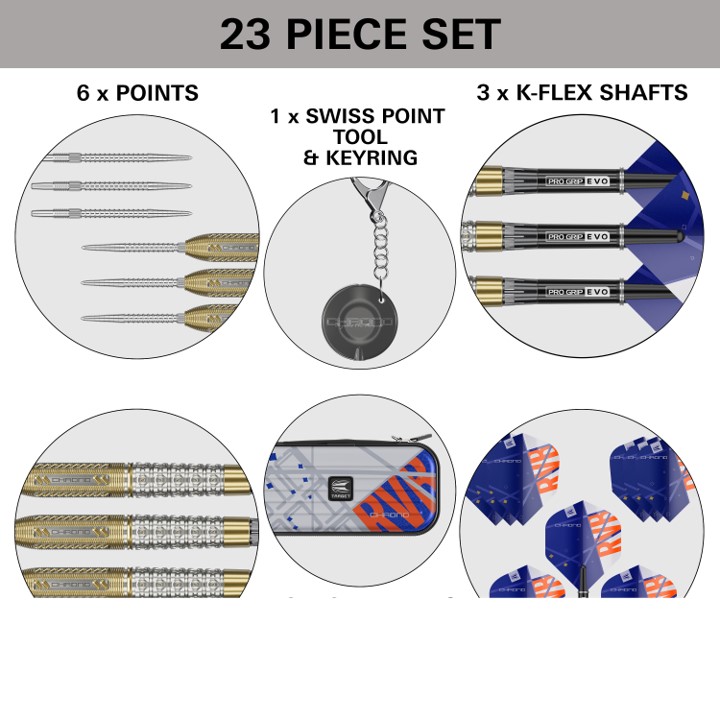 Raymond van Barneveld Chrono 95% SP Steel Tip Darts 2024 - Steeldart