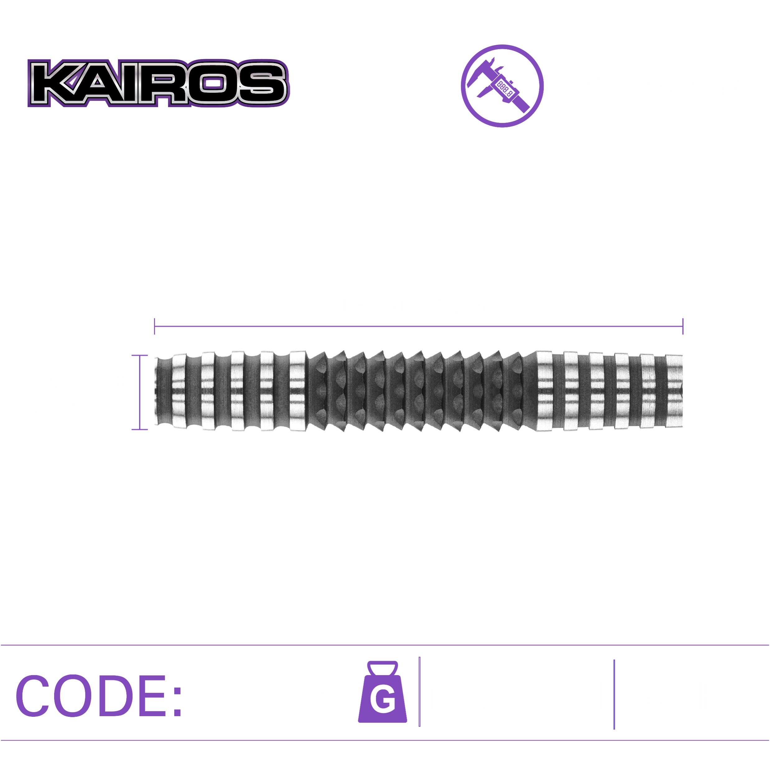 Winmau Kairos2 90% Tungsten - Softdart