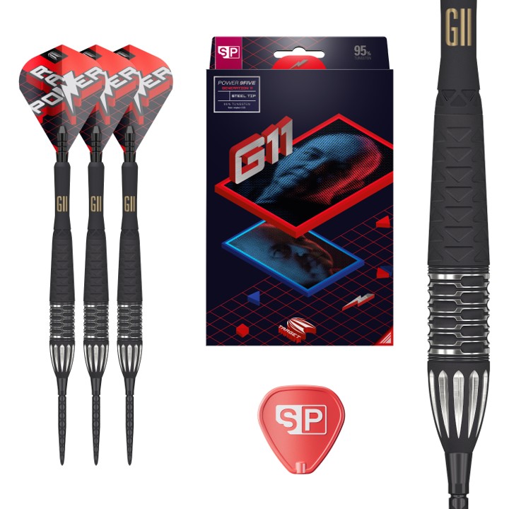 Phil Taylor Raw Power G11 95% SP Steel Tip Darts 2024 - Steeldart