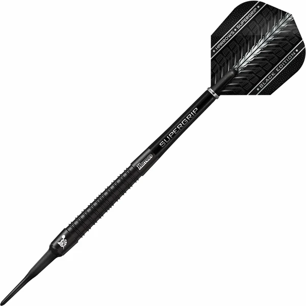 Harrows Supergrip Black Darts - Softdart