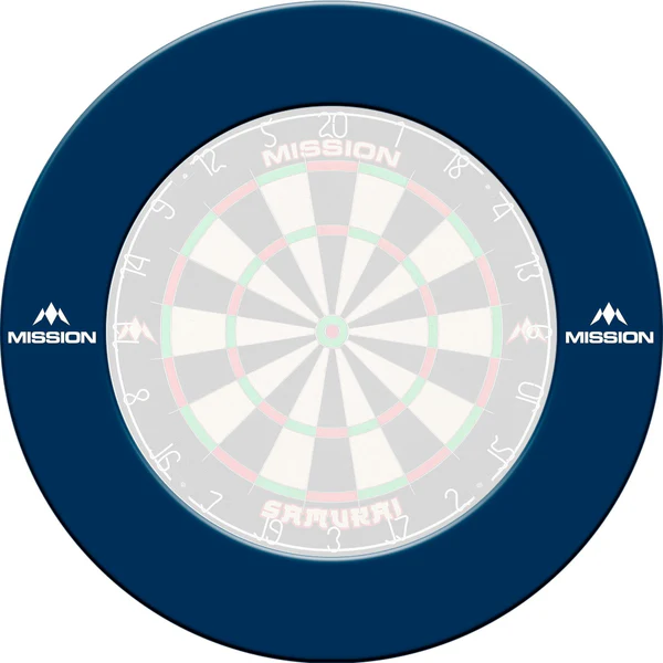 Dartboard Misson Surround - Pro Heavy Duty - blue with Logo