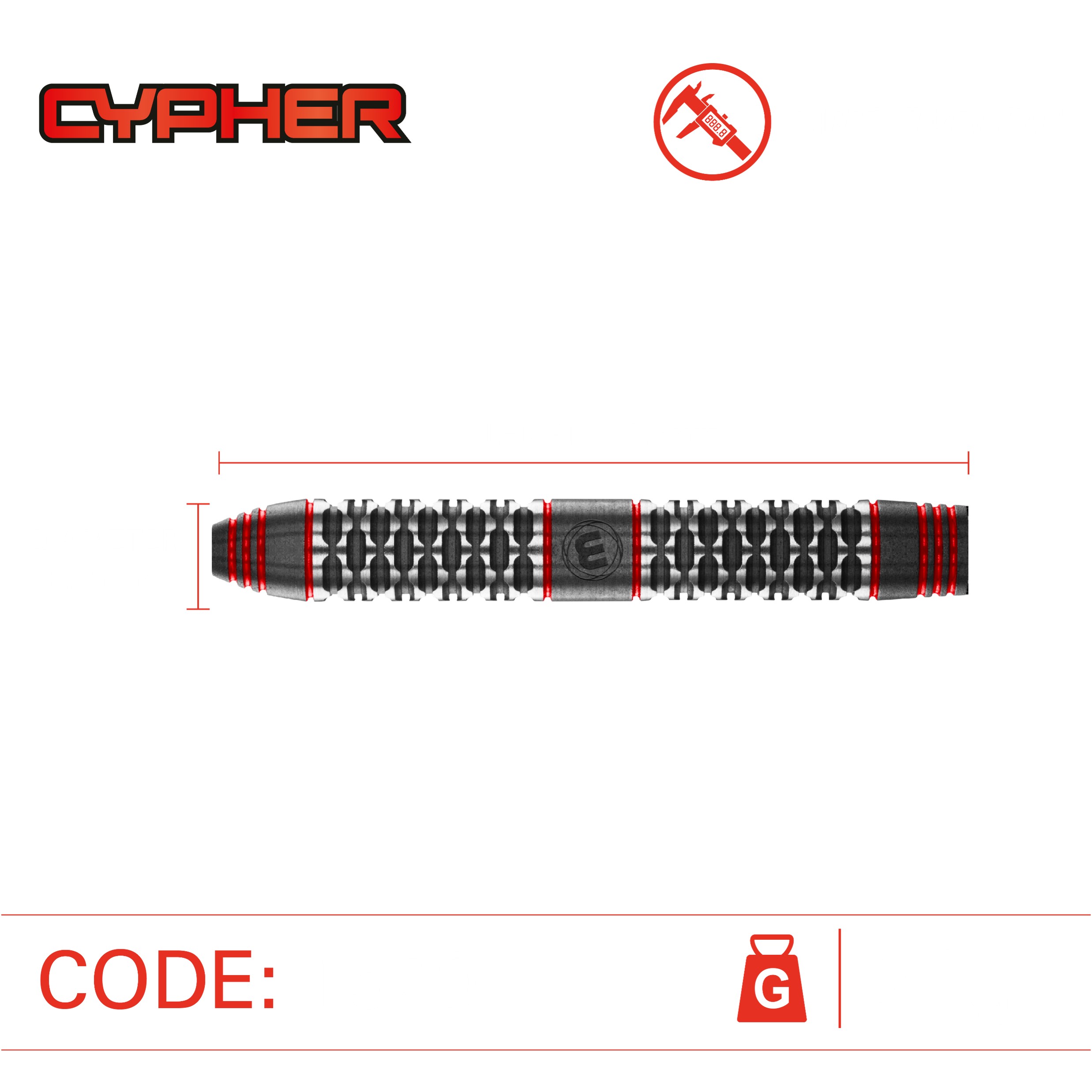 Winmau Cypher 90% Tungsten - Steeldart