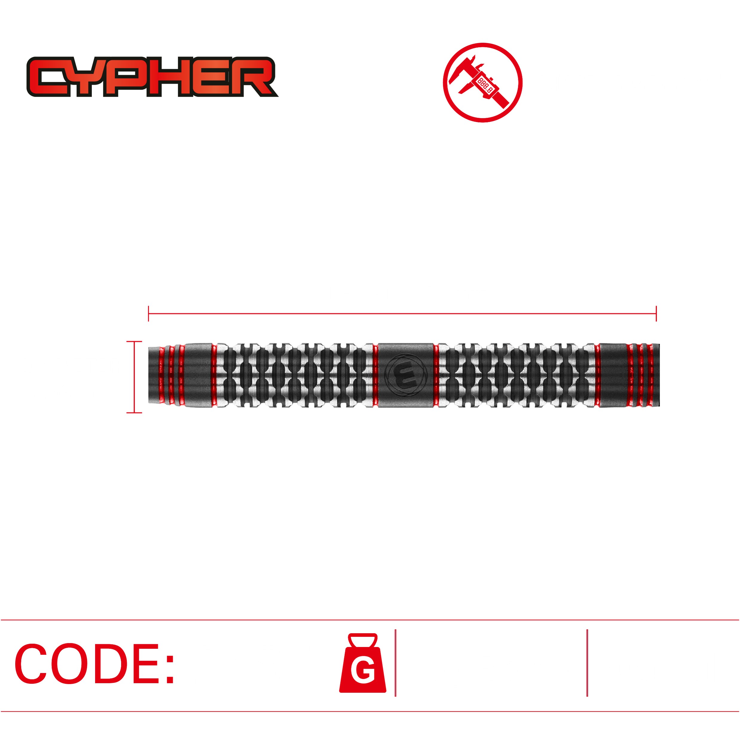 Winmau Cypher 90% Tungsten - Softdart